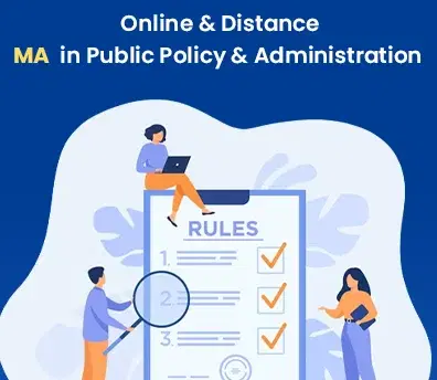 Online and distance MA in public policy and administration