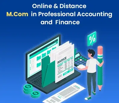 Online and distance M.com in Professional Accounting and Finance